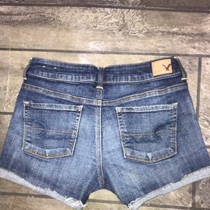 Juniors blue jean shorts